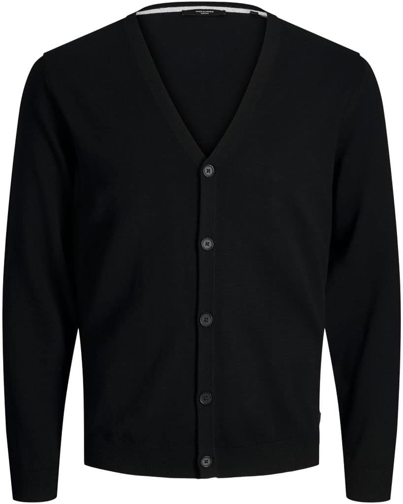 Pull Homme Jack & Jones Structure Knit Demi-Zip - Gris - Coton Bio & Polyester Recyclé