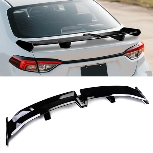 Trunk Rear Spoiler Compatible with Toyota Corolla 2019-2024 4-Door Sedan,PRO Style ABS Material Trunk Spoiler Wing,Glossy Black