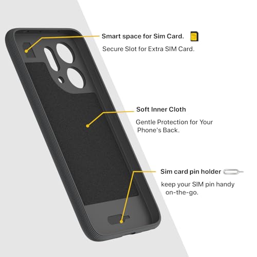 Image of Pikkme Back Cover for Oppo Reno 14 5G Camera Protection 3D Hexa Cube Design Silicone Protective Bumper Case (Grey)