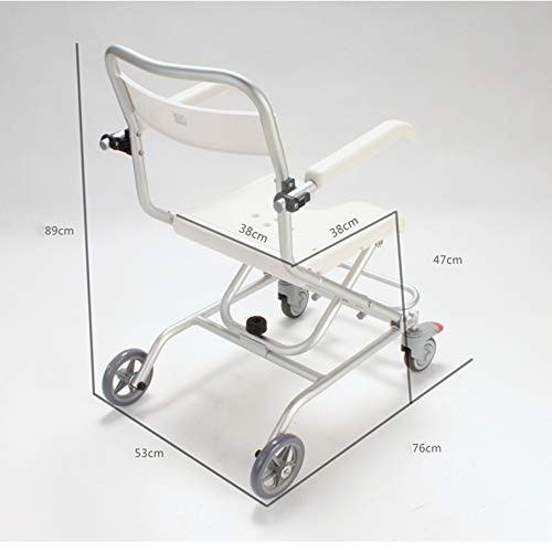Chaise de bain en alliage d'aluminium pliable et antidérapante - 7