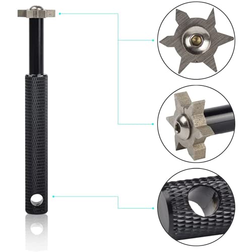 Nurich Golf Club Groove Sharpener Golf Accessory Tool Made For Re-Grooving Clubs, Irons, Pitching Wedge, Sand Wedges, Driver, Easily Attach To Golf Bag To Bring On Golf Courses #TOP5