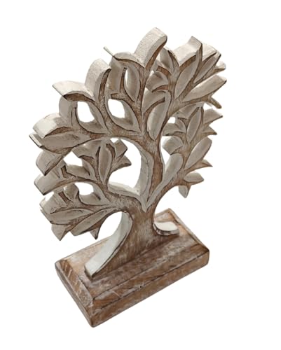 Escultura de Madera Árbol de la Vida para Decoración Hogar miniatura 7