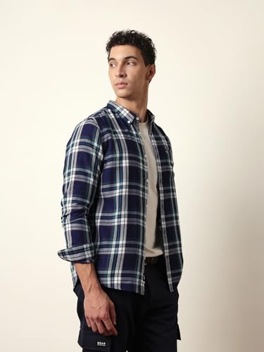 Image of THE BEAR HOUSE Men's Casual Shirt Modern Fit Everyday Wear