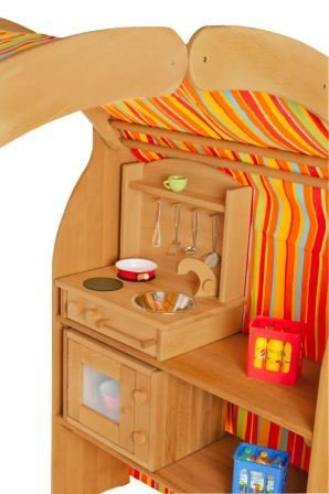 Holzspielzeug Peitz Kinder-Spielständer 1010N - Massiv-Erlen-Holz - Spielküche - Kaufmannsladen – Bild 3