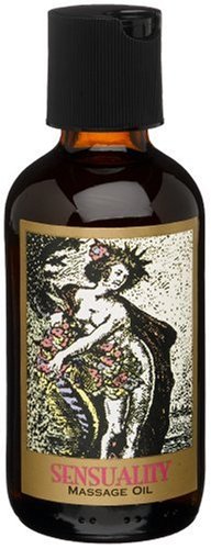 V'Tae Sensuality Massage Oil, 4-Ounce Glass Bottle