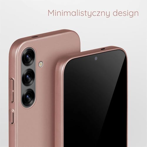 moex Etui do Samsung Galaxy S25 Plus, ultra cienkie, etui ochronne z podwyższoną ochroną aparatu, Slim Cover Hardcase Backcover, najcieńsze etui na telefon komórkowy, minimalistyczne etui Alpha Case