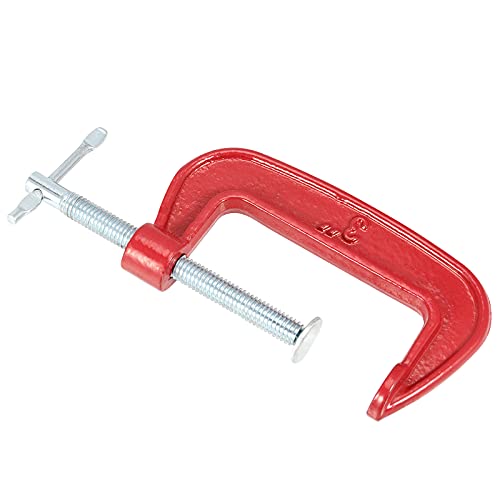 Japchet 8 Packs 3 Inches C-Clamp, Cast Iron C-Clamp Set, Heavy-Duty C-Clamp For Metalworking, Woodworking, 3-Inch Max Jaw Opening, 1.6-Inch Throat Depth #TOP4