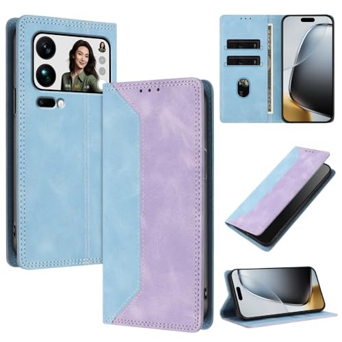 Xiaomi 15T(�J���[:�u���[/�p�[�v��)�p�̃W�F�l���b�N�݊����U�[�E�H���b�g�t���b�v���C�o�b�N�P�[�X�f���A���p�^�[���J�o�[