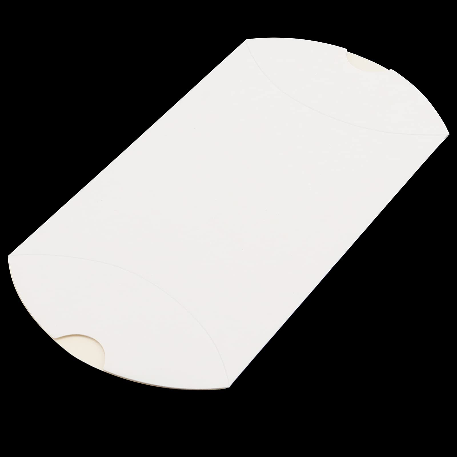 SEUNMUK 150 Pack Pillow Boxes - 5.1x3.5 Inch Kraft Gift Boxes With Ribbon