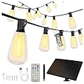 DAYBETTER100ft Solar String Lights Outdoor Waterproof, 50 Bulbs 2700K Warm White Energy-Saving, Solar String Lights for Garden, Patio, Backyard - Perfect for Homeowners