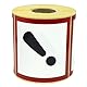 MD Labels Gefahrgutetiketten GHS 07 Gesundheitsschädlich 100x100 mm 500 Stück- GHS Aufkleber für Gefahrstoffkennzeichnung