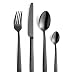 Produktbild Amefa PVD Besteck Set Felicity, Schwarzes Besteck, 24-teiliges Besteck Schwarz, Für 6 Personen, 18/0 Edelstahl, 13/0 Klingenstahl, Gehämmerter Griff, Mit Messer, Gabel, Löffel & Kaffeelöffel