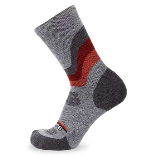 Image of GRIP6 Crew Socks - Merino Wool Socks Made in the USA, Lightweight Wool Hiking Socks, Crew Socks for Men and Women