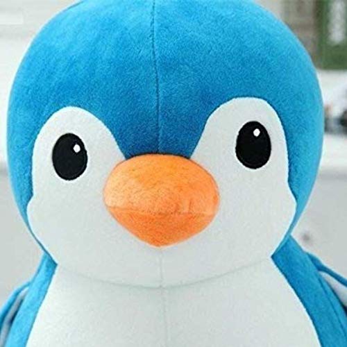 Image of HUG 'n' FEEL SOFT TOYS - 18 cm Blue Penguin Plush Toy | Cute Stuffed Animal for Kids, Boys & Girls | Ultra Soft, Huggable & Cuddly Toy for Birthday, Baby Shower & Valentine