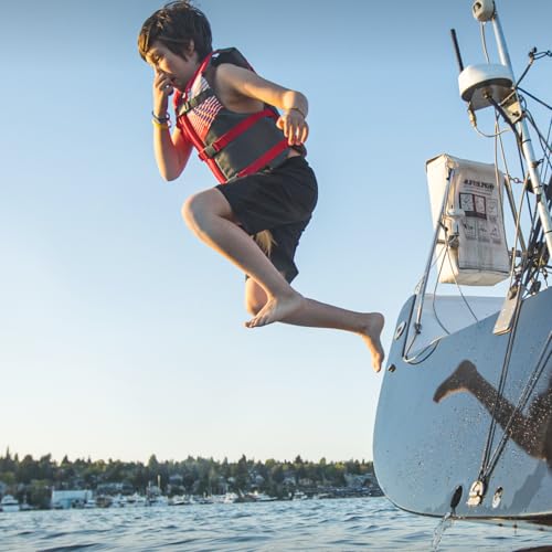 Image of Stohlquist Kids Life Jacket 50-90 lbs - Coast Guard Approved Life Vest - Type III PFD for Boys and Girls - Secure & Adjustable Fit for Swimming, Boating & Water Sports