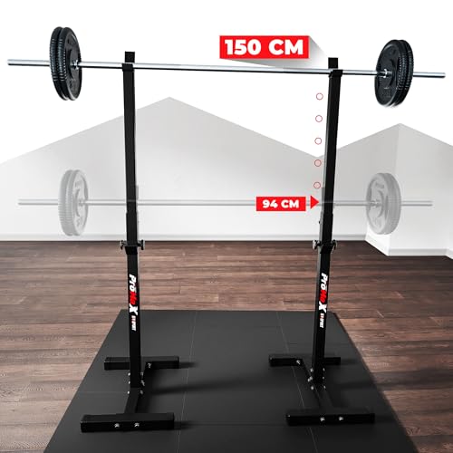 K-Sport: Langhantelablage bis 180kg belastbar I Squat-Rack für Langhanteltraining I Hantel-Ablage für dein effektives Muskeltraining I Kniebeugenständer, inkl. E-Book