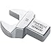 Stahlwille 58614046 15/16" Open End Insert Tool for Torque Wrenches, 14mm x 18mm Mount, Nickel Finish, Chrome-Plated, Hex Profile, Secured by a Safety Pin, Made in Germany