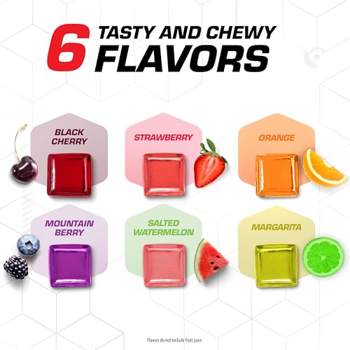 Energy Chews Variety Pack for Cyclists and Runners - Non-GMO Plant Based - Fast Fuel - 12 Packets