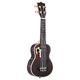【Einfach zu spielen】: Die Ukulele wird vor dem Versand gut gestimmt und getestet, glattes Griffbrett, ordentlicher Bunddraht erleichtert das Spielen ohne Brummen und schützt Ihre Hände vor Kratzern. Macht das Spielen leichter, verwenden Sie einfach Ihre Finger zum Spielen und es kann eine wunderbare Musik machen, die Sie den ganzen Tag über gute Laune machen.
