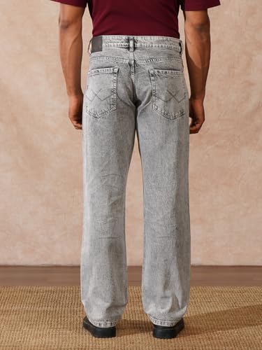 Image of WROGN Men's Anti Fit Jeans | Mid Rise | Jeans for Man