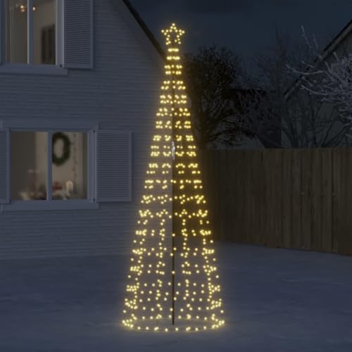 Festnight XXL Weihnachtsbaum Aussen Beleuchtet 300 cm 570 LEDs, Led...