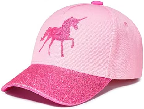 accsa Girls Baseball Hat Unicorn Hats for Girls Summer Kids Trucker Hat Adjustable Baseball Cap
