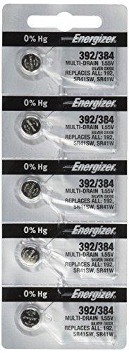 Energizer 392 384 Silver Oxide Battery: Card of 5