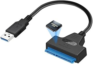 KingData USB 3.0 to SATA Adapter Cable for 2.5" SSD HDD Drives - SATA to USB 3.0 External Converter and Cable, USB 3.0 - SATA III converter