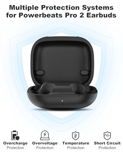 Image of Charging Case Replacement for Powerbeats Pro 2 : Wireless Earbuds Charger Case with Bluetooth Pairing Sync Button, 600mAh Battery, Earbuds Not Included