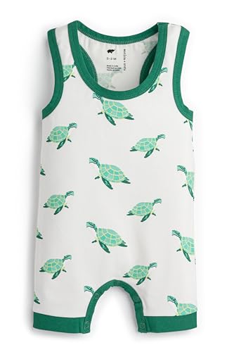 Image of monica + andy Racerback Shortall, 100% Organic Baby Clothes for Boys, Baby Romper, Sizes For Preemie, Newborn & Infant