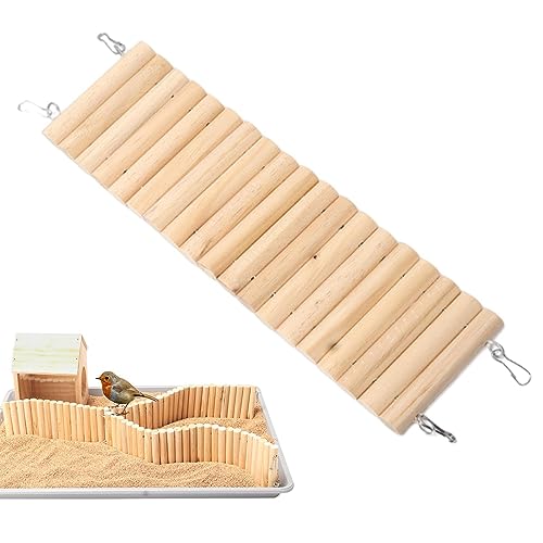 Ponte Hamster - Ponte do Esquilo - Brinquedo madeira para gaiola, divertido e flexível para hamster,