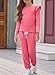blibean Girls Fall Clothes Sets Girl Fashion Sweatsuit Outfits Tween Kids School Lounge Sweat Suits Shirts Tops Teen Jogger Matching Clothing Ropa Niña Size 4-5 Years Old Hot Pink