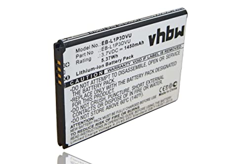 Batterie 1450mAh (3.7V) pour téléphone Portable Samsung Galaxy Ace Duos, Galaxy Fame, GT-S6810, GT-S6810P remplace EB-L1P3DVU.