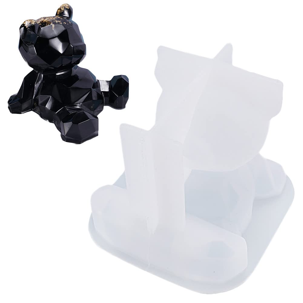 Stampo In Silicone Grainrain Per Candele E Sapone Fai Da Te: Forma Animale (orso, Elefante, Cavallo) – 8x8,3 Cm