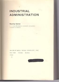 Hardcover Industrial Administration Book