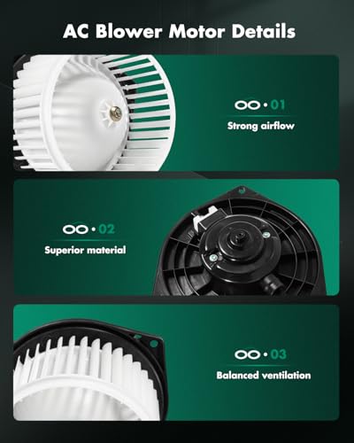Image of SCITOO HVAC Heater Blower Motor Front 700004 for Acura for TSX 2004-2008,for Honda for Accord 2003-2007 /For Ridgeline 2008-2014