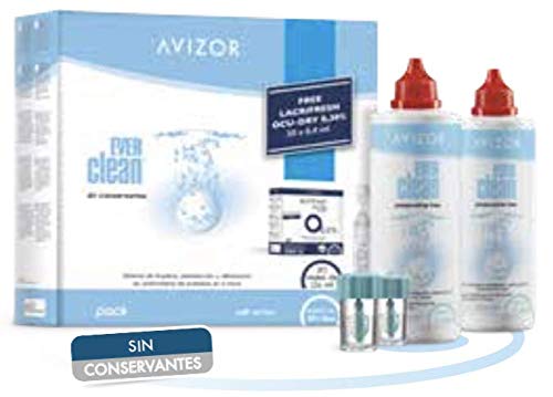 Avizor Ever Clean Pack 2 x 350 m + Lacrifresh Ocu Dry 0.30% Moisture Drops Monodose (20 x 0.40 ml)
