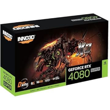 Placa de Video Inno3d Geforce Rtx 4080 Super X3, 16gb, Gddr6x, 256-bit, N408s3-166x-18703552