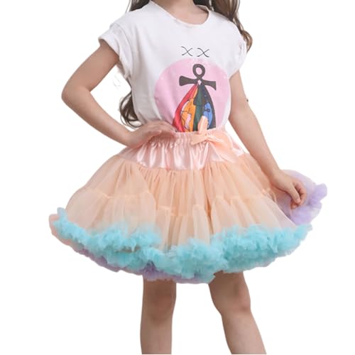 Falda Tutu Niña, Tutu Blanco Niña Jupe Malla Suave Super inflado niños Princesa Linda Carnaval y Fiesta para Fiesta de Carnaval