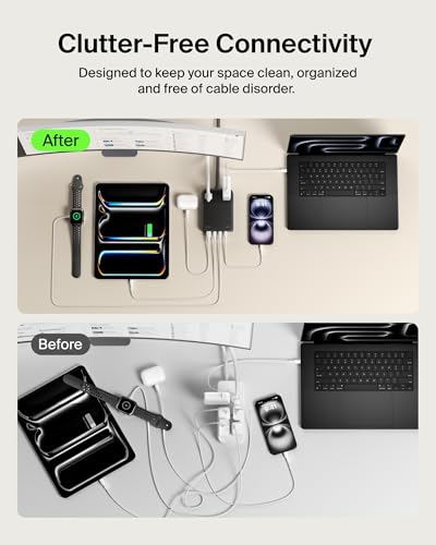 Belkin Charging Station Power Strip 3 USB-C Charger 2 AC 1 USB-A 140W GaN - image 5