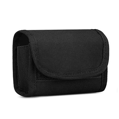 Huntvp Estuche de Cartucho táctico, Bolsa de munición para 10 Cartuchos de Bala, Bala Bolsa Impermeable para Caza Correr Airsoft Ciclismo Senderismo Al Aire Libre Camping, Negro