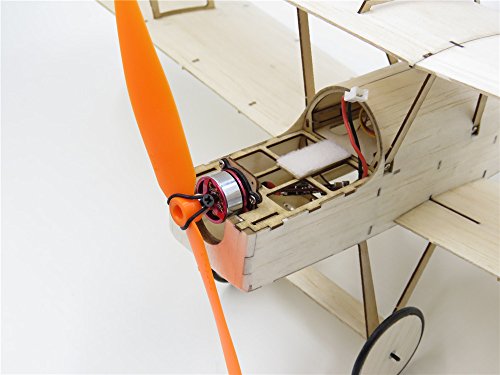 Biplano S.E.5.A DW Hobby en madera de balsa premium cortada a láser con motor 7