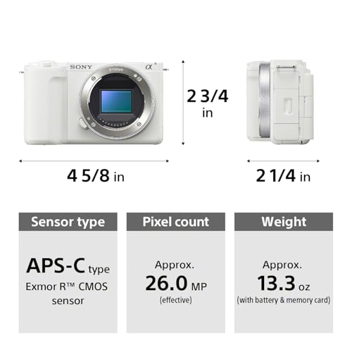 Sony ZV-E10 II APS-C Mirrorless Creator Camera with 16-50mm Lens White - image 7