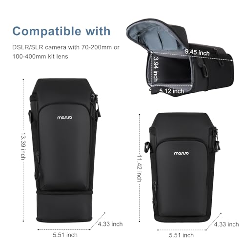 Bolsa para cámara MOSISO para DSLR y SLR negra miniatura 2