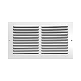 Accord AB3BGWH146 Baseboard Grille with 1/3-Inch Fins Louvered Design, 14-Inch x 6-Inch(Duct Opening Measurements), White