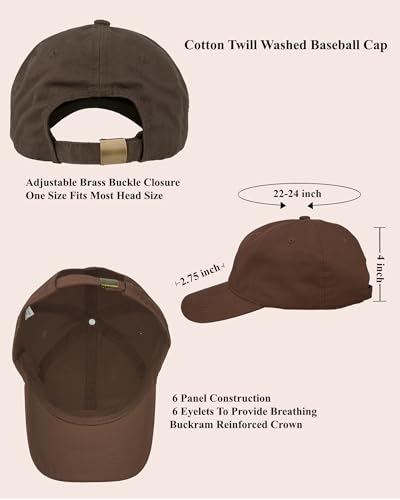 Image of Gelante Cotton Twill Washed Unstructure Baseball Cap - Adjustable Blank Hat for Men Women - Wholesale Bulk Lot of 6 Pack