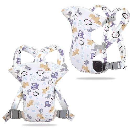 Image of Bembika Baby Carrier Newborn to Toddler with Multiple Positions Infant Carrier Soft Baby Holder Kangaroo Bag Sling Carrier All Seasons - Penguin