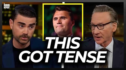 'Real Time' Crowd Goes Quiet as Bill Maher & Ben Shapiro Have a Tense Exchange About Charlie Kirk Podcast Por arte de portada