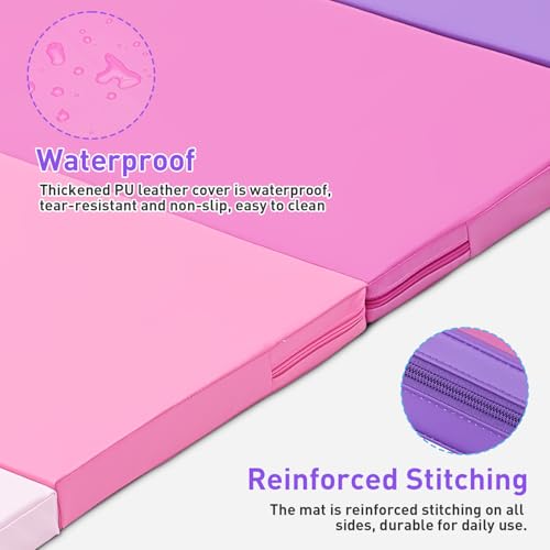 Joppoint 20 Gymnastics Mat, 3'X6'X2'' Thick 4-Panel Folding Kids' Gymnastic Tumbling Mat thumb #3