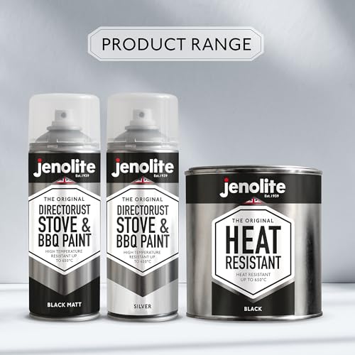 Jenolite 89096 Directorust Bbq & Stove Aerosol Paint | Black | Very High Temperature Resistant Up To 1200°F thumb #9